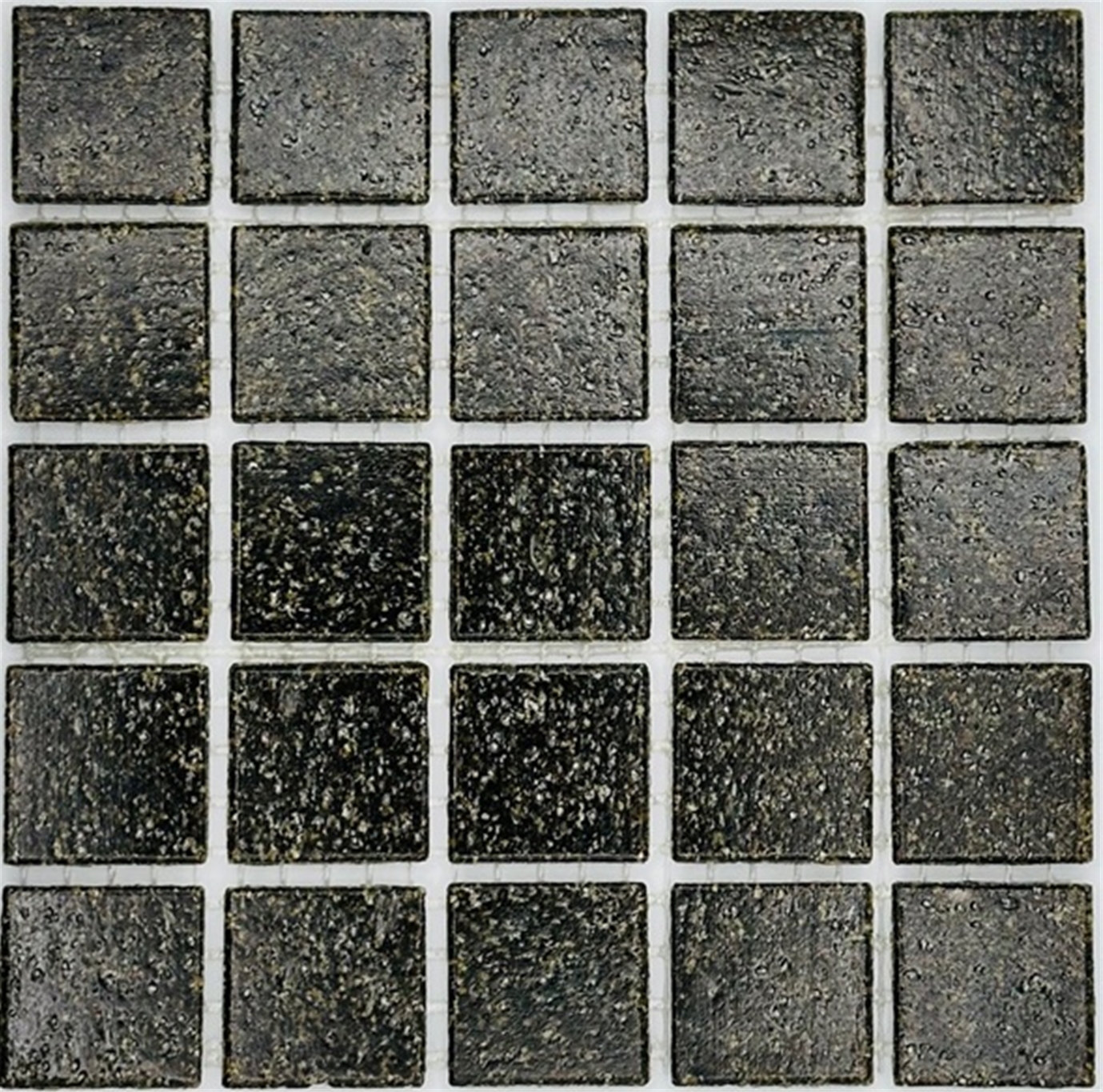 Teak brown glass tile for mosaic craft projects