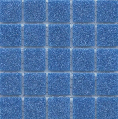 Ocean Blue vitreous tile in loose or mesh sheets.